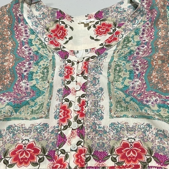 EN Creme Floral Boho Jumpshort - Picture 3 of 11